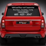 Custom rear glass decals for cars and trucks | TheRetractableBanner.Shop