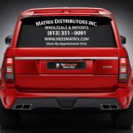 High-quality rear window decals for vehicles at TheRetractableBanner.Shop