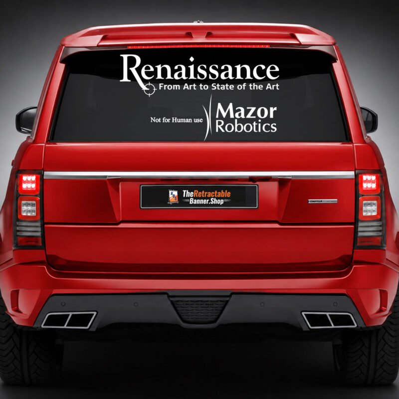 Rear window vinyl decals available at TheRetractableBanner.Shop