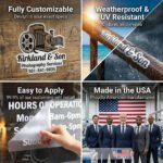 Product Features of Stickers and Decals at TheRetractableBanner.shop - Fully Customizable, Weatherproof, Easy to Apply, and Made in the USA