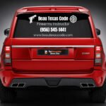 Custom rear glass decals for cars and trucks | TheRetractableBanner.Shop