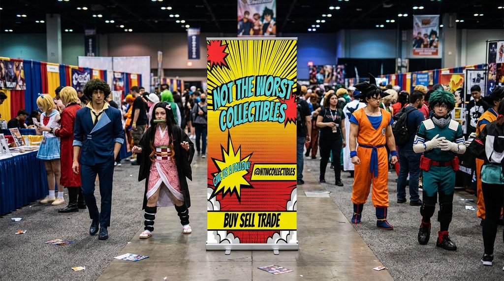 Portable retractable banner stand for trade shows and events