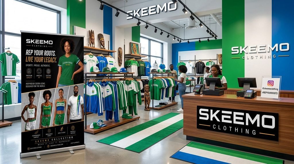Full-color retractable banner stand shown at storeroom 