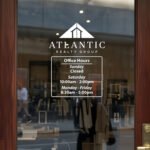 Custom Open Hour Decal for Business Storefront Window | TheRetractableBanner.Shop