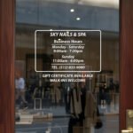 Custom Open Hour Decal for Business Storefront Window | TheRetractableBanner.Shop
