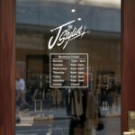 Personalized Business Hours Vinyl Decal for Glass Doors and Windows