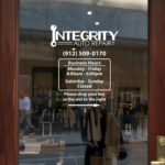 Personalized Business Hours Vinyl Decal for Glass Doors and Windows