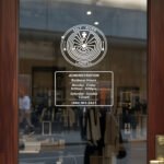 Personalized Business Hours Vinyl Decal for Glass Doors and Windows