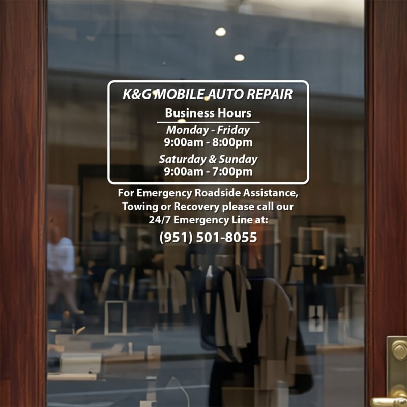 Open Hour Decals Available at TheRetractableBanner.Shop