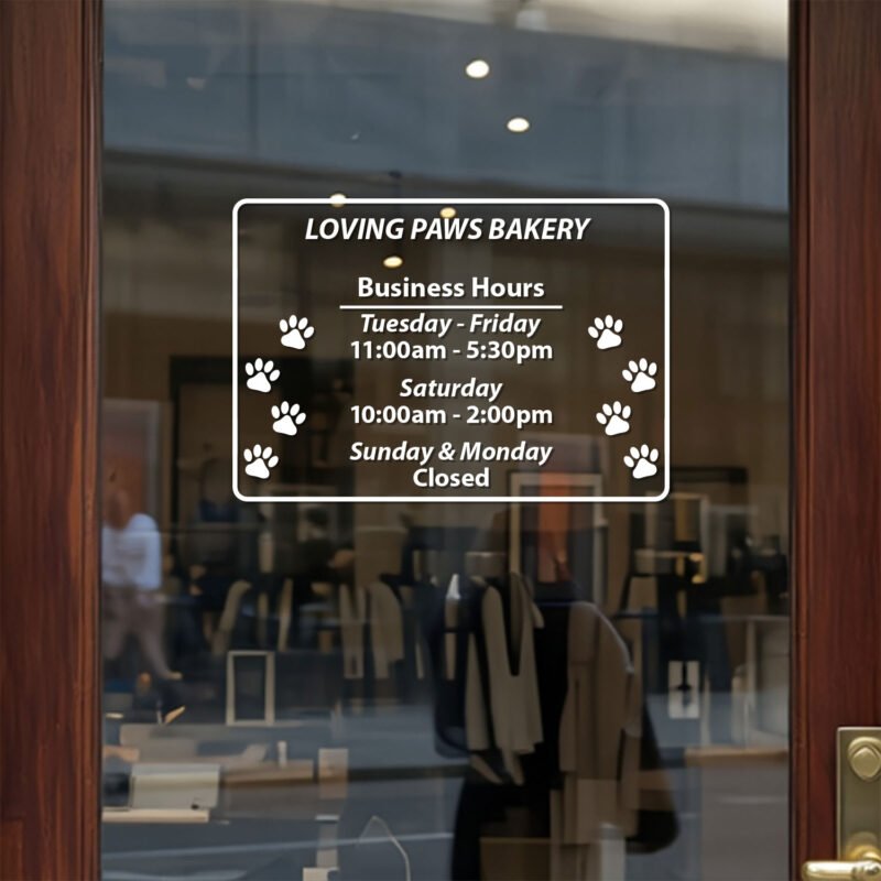 Open Hour Decals Available at TheRetractableBanner.Shop
