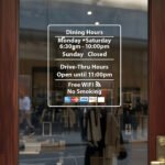 Open Hour Decals Available at TheRetractableBanner.Shop