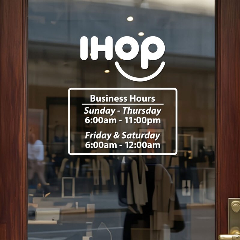 style-11s Open Hour Decals Available at TheRetractableBanner.Shop