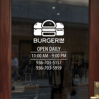 Open Hour Decals Available at TheRetractableBanner.Shop
