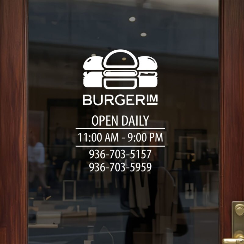 style-12 Open Hour Decals Available at TheRetractableBanner.Shop