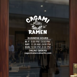 Open Hour Decals Available at TheRetractableBanner.Shop