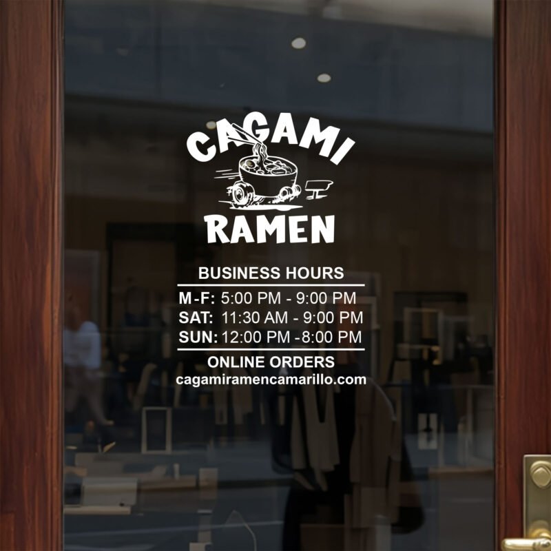 Open Hour Decals Available at TheRetractableBanner.Shop