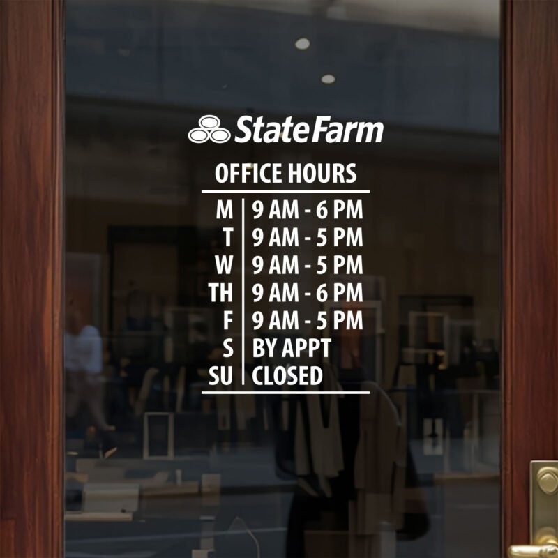 Open Hour Decals Available at TheRetractableBanner.Shop